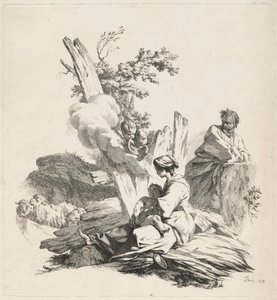 Odpocznij w locie do Egiptu autorstwa Jean Baptiste Marie Pierre
