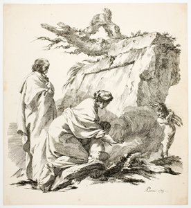 Ucieczka do Egiptu autorstwa Jean Baptiste Marie Pierre
