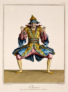 Chinois, z „Ballet des Indes Galantes”, koniec XVIII wieku (rycina ręcznie kolorowana) autorstwa Jean Baptiste Martin