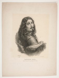 Portret Salvatora Rosa autorstwa Jean Baptiste Mauzaisse