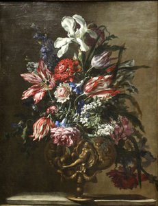 Kwiaty w wazonie. autorstwa Jean Baptiste Monnoyer