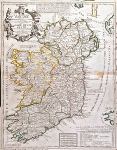 Mapa Królestwa Irlandii, oddana Marie d