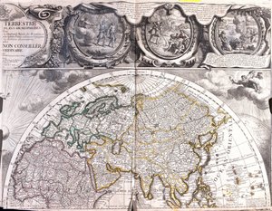 Mapa północnej półkuli świata