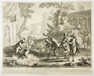 Przybycie komików autorstwa Jean Baptiste Oudry