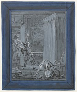 Mąż, żona i złodziej / Le Mari, la Femme et le Voleur Ilustracje do bajek autorstwa Jean de La Fontaine (tytuł serii) autorstwa Jean Baptiste Oudry