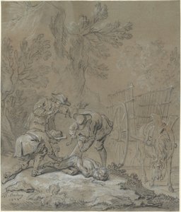 Ragotin związany przez rodziców szaleńca autorstwa Jean Baptiste Oudry