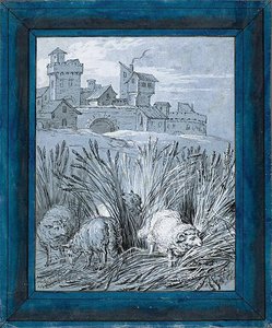 Owce na polu ("Rien de trop I") autorstwa Jean Baptiste Oudry