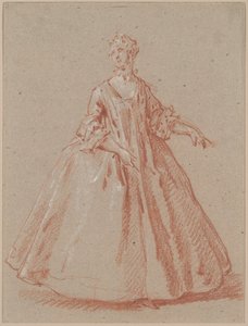 Stojąca kobieta autorstwa Jean Baptiste Oudry