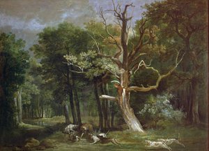 Polowanie na wilka w lesie Saint-Germain, 1748