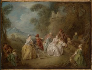 Scena dworska w parku autorstwa Jean Baptiste Pater