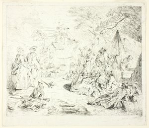 Halte de Soldates autorstwa Jean Baptiste Pater