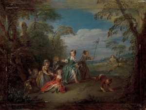 Złoty wiek. autorstwa Jean Baptiste Pater