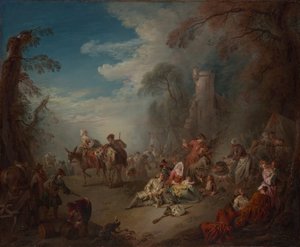 Oddziały w spoczynku, ca. 1725.