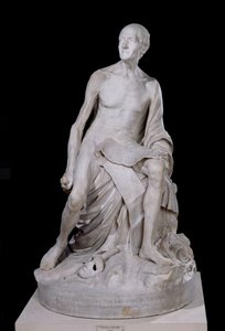 Siedząca statua Woltera (1694-1778) 1776 (marmur)