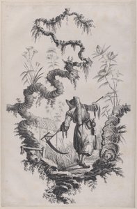 Ozdobny nadruk Chinoiserie, 1755. autorstwa Jean Baptiste Pillement