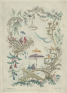 Chinoiserie z New Suite of Chinese Arabesque Notebooks, 1790-99. autorstwa Jean Baptiste Pillement