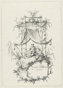 Kompozycja w stylu Chinoiserie autorstwa Jean Baptiste Pillement
