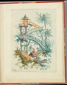 Ozdobny wzór z "Nouvelle suite de cahiers chinois a l