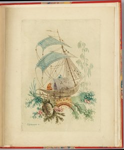 Ozdobny wzór z "Nouvelle suite de cahiers chinois a l