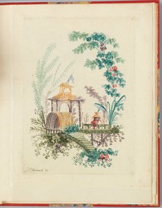 Ozdobny wzór z "Nouvelle suite de cahiers chinois a l