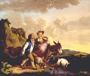 Rustykalne zaloty autorstwa Jean Baptiste Pillement