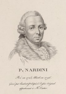 Portret skrzypka i kompozytora Pietro Nardiniego 1722-1793. autorstwa Jean Baptiste Ponce Lambert