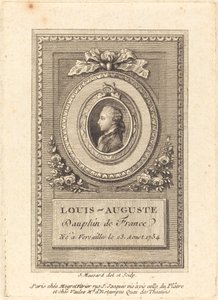 Louis-Auguste, Delfin Francji autorstwa Jean Baptiste Raphael Urbain Massard
