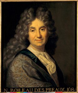 Portret Nicolasa Boileau Despreaux (Boileau-Despreaux) (1636-1711) - Obraz Jeana Baptiste Santerre (1651-1717)