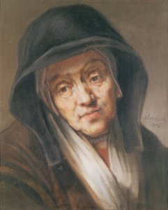 Kopia portretu Rembrandta jego matki, 1776 (pastel na papierze)