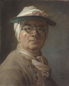 Autoportret z cieniem, 1775. autorstwa Jean Baptiste Simeon Chardin