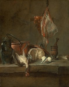 Martwa natura z promieniem i koszem cebuli, 1731