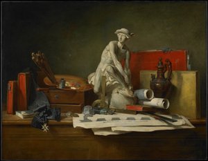 Atrybuty sztuki i nagrody, które są z nimi powiązane autorstwa Jean-Baptiste Simeon Chardin