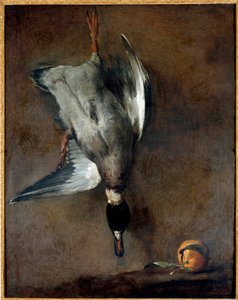 Martwa kaczka Obraz Jeana Baptiste Simeona Chardina (1699-1779) XVIII-wieczny Gien, Musee de la Chasse autorstwa Jean Baptiste Simeon Chardin