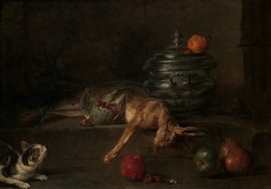 Srebrna waza, ca. 1728-30. autorstwa Jean Baptiste Simeon Chardin