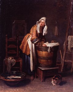 Praczka autorstwa Jean-Baptiste Simeon Chardin