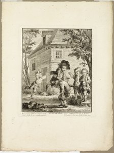 Leap Frog, z gry The Games of the Urchins of Paris autorstwa Jean Baptiste Tilliard I