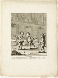 The Top, z gry The Games of the Urchins of Paris autorstwa Jean Baptiste Tilliard I
