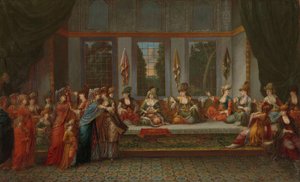Wesele greckie, ok. 1720-37 autorstwa Jean Baptiste Vanmour