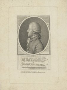 Louis-Alexandre de La Rochefoucauld, książę Enville 1743-1792, lata 90. XVIII wieku.