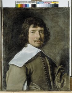 Portret mężczyzny, zwanego też "Człowiekiem w szarym" (olej na płótnie) autorstwa Jean Baptiste de Champaigne