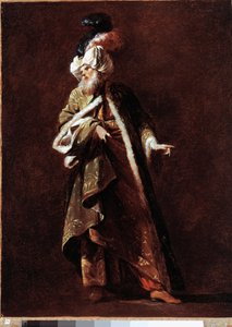 Imam Wielkiego Meczetu Obraz Jeana Barbaulta (1718-1762) 1748 Nd. 66x49 cm Paryż, Luwr