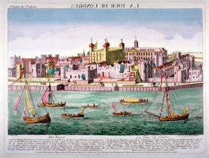 Tower of London, 1760 autorstwa Jean Benoit Winckler
