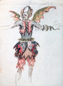"Diabeł", c1680 autorstwa Jean Berain, Jean Baptiste Lully