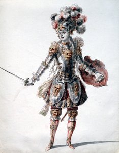 „Zaczarowany Rycerz”, c1685 autorstwa Jean Berain, Jean Baptiste Lully