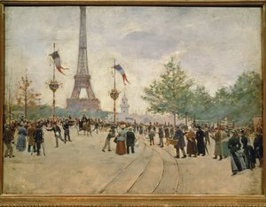 Wejście na Wystawę Powszechną w Paryżu ... autorstwa Jean Beraud