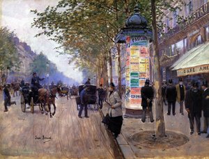 Przywołanie taksówki autorstwa Jean Beraud