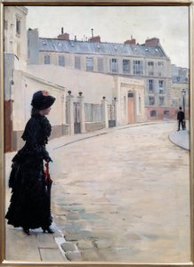 Oczekiwanie, rue de Chateaubriand w Paryżu Obraz Jeana Beraud (1849-1935) autorstwa Jean Beraud