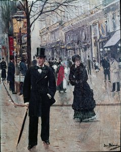 Na bulwarze autorstwa Jean Beraud