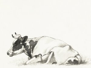 „Leżąca krowa” autorstwa Jeana Bernarda autorstwa Jean Bernard