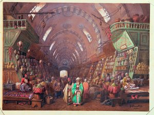 Bazar w Konstantynopolu, 1873 r.